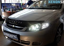 Chevrolet Lacetti 2010 Установка Би-Ксеноновых линз Hella 3R+