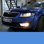 Замена линз на Би-ксеноновые Al Bosch 3 | Scoda Octavia A7