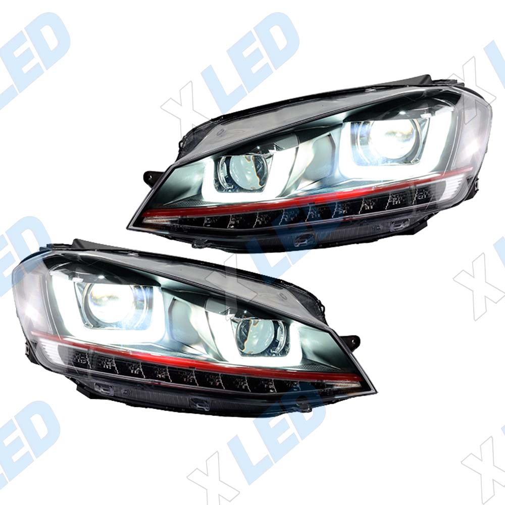 Комплект фар (тюнинг) Volkswagen Golf 7 (2013-2016) Bi-led №1