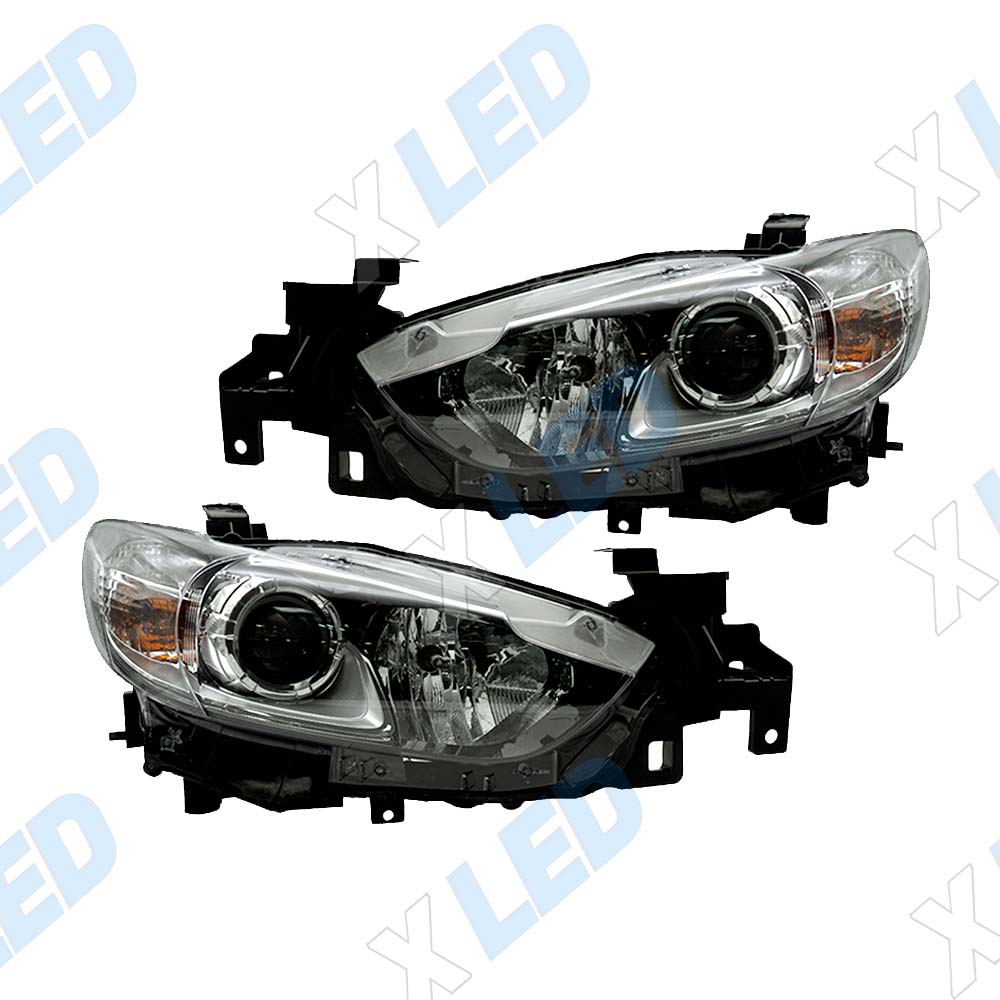 Комплект фар Mazda 6 GJ (2012-2018) с bi-led линзами Х4 X-LED, подключение галоген