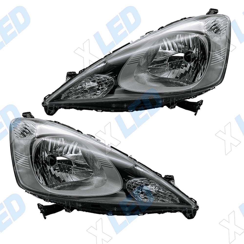 Комплект фар Honda Jazz/Fit (2009-2011) с bi-led линзами Х6 X-LED, подключение галоген