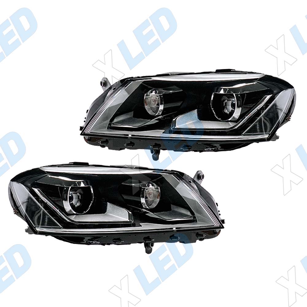 Комплект фар (тюнинг) Volkswagen Passat B7 (2011-2015)  №2, линза галоген