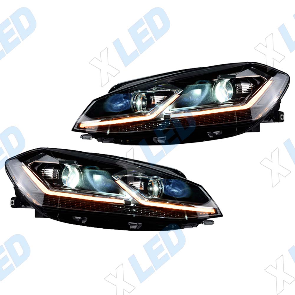Комплект фар (тюнинг) Volkswagen Golf 7 (2017-2020) Bi-led №1