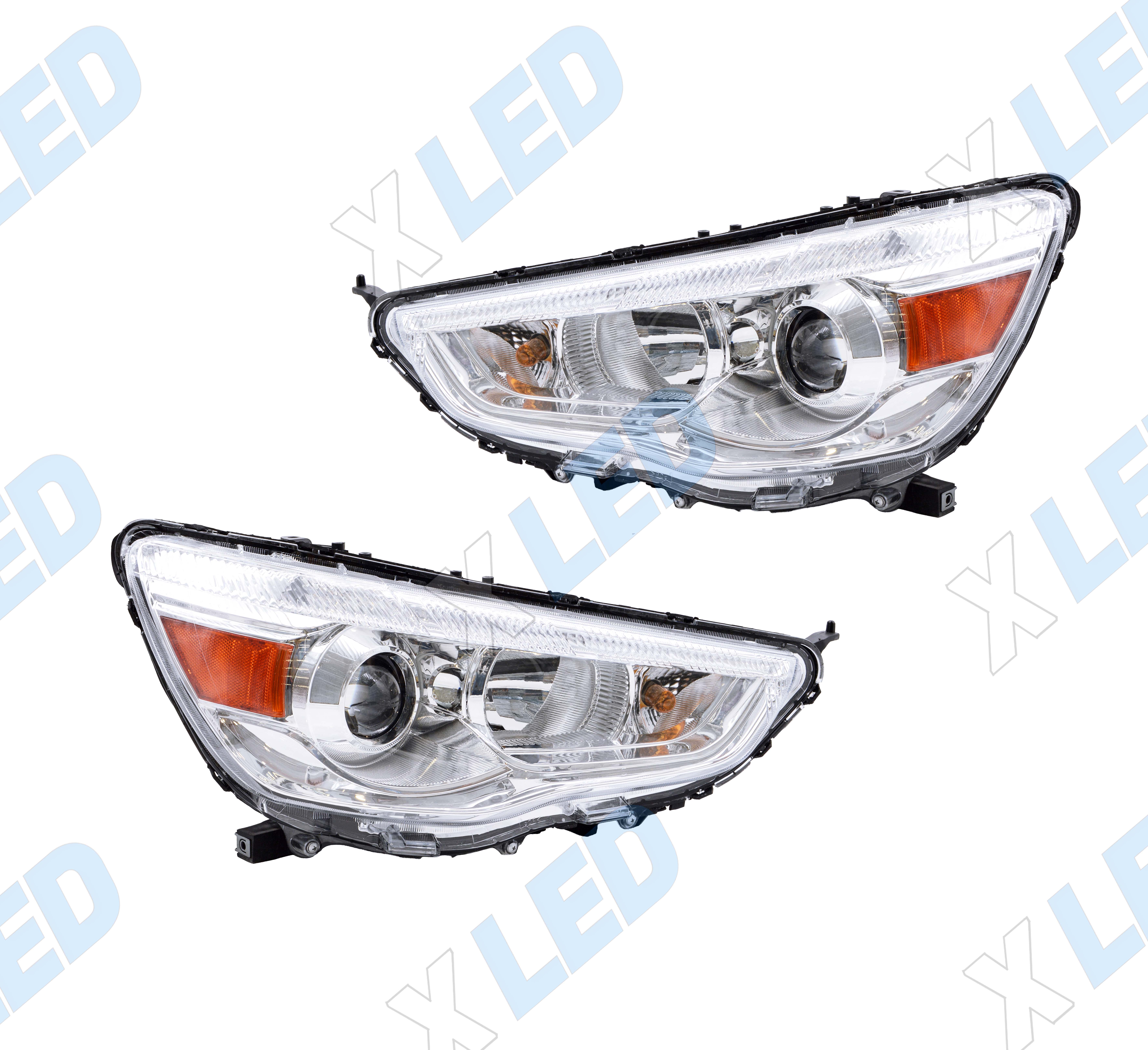 Комплект фар Mitsubishi ASX (2010-2013) с bi-led линзами Х4 X-LED