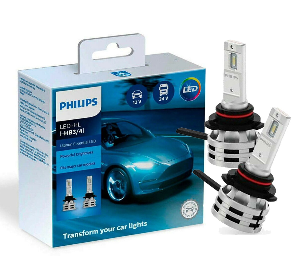 Комплект светодиодных ламп HB3/HB4 Philips Ultinon Essential LED 6500К в  Барнауле - Интернет-магазин 