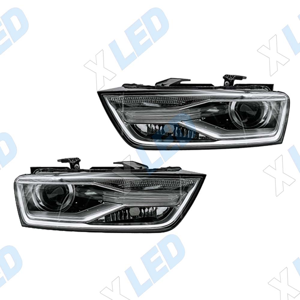 Комплект фар Audi Q3 (2011-2014) №1 с bi-led линзами Х4 X-LED, подключение ксенон