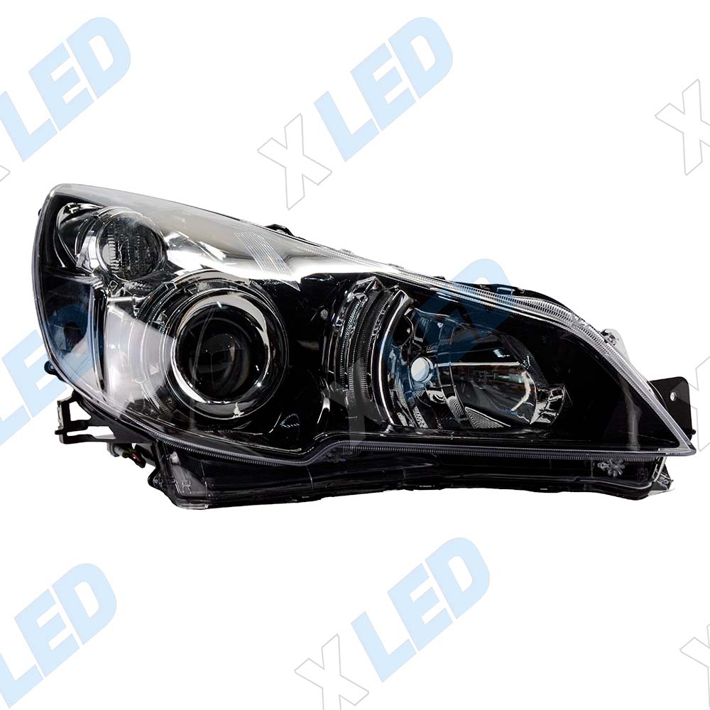 Фара Subaru Legacy V (2009-2012) Black, с линзой (правая)