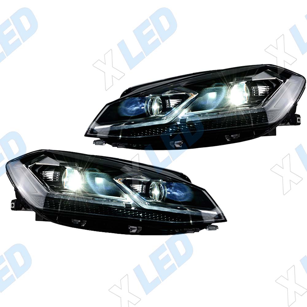 Комплект фар (тюнинг) Volkswagen Golf 7 (2017-2020) Bi-led №1