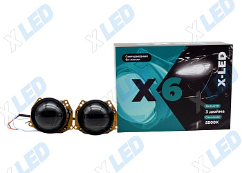 Комплект би-лед (Bi-Led) линз X-LED X6 3.0 5500К