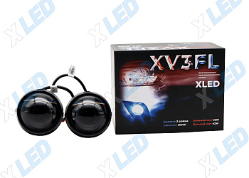 Комплект би-лед (Bi-Led) линз X-LED в противотуманные фары XV3FL 3.0 5500К