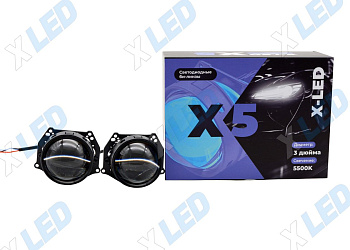 Комплект би-лед (Bi-Led) линз X-LED X5 3.0 5500К