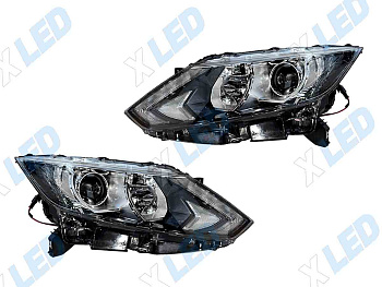 Комплект фар Nissan Qashqai (2018) с bi-led линзами Х6 X-LED
