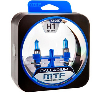Галогенные лампы H1 MTF Palladium 12V 5500K