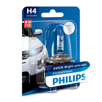 Галогенная лампа H4 Philips Crystal Vision 12342CVB1