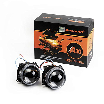 Комплект Би-лед (Bi-Led) линз Aozoom A10 UNICORN 3.0 5500K
