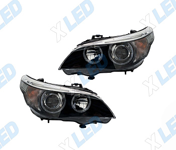 Комплект фар BMW 5 E60 (2003-2009) с bi-led линзами Х4 X-LED