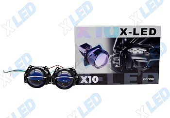 Комплект би-лед (Bi-Led) линз X-LED X10 Premium 3.0 6000К