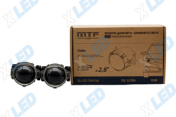 Комплект Би-лед (Bi-Led) линз MTF Light ACTIVE NIGHT 2.8 5500K (Aozoom A5+)