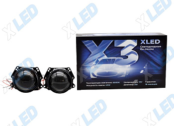 Комплект би-лед (Bi-Led) линз X-LED X3 (v2) 3.0 6000К