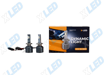 Комплект светодиодных ламп H7 Dynamic Light X-LED 12-24v