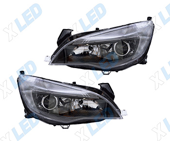 Комплект фар Opel Astra J (2012-2015) с bi-led линзами Х4 X-LED