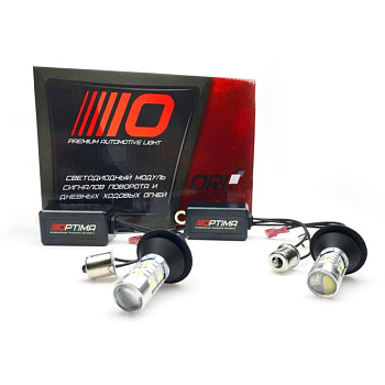 Дневные ходовые огни DRL PY21W(BaU15S)1156 с функцией поворотника (Optima)