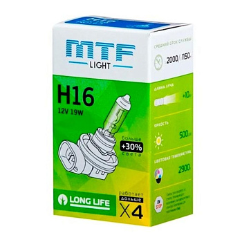 Галогенная лампа H16 MTF Standard +30% HS1216