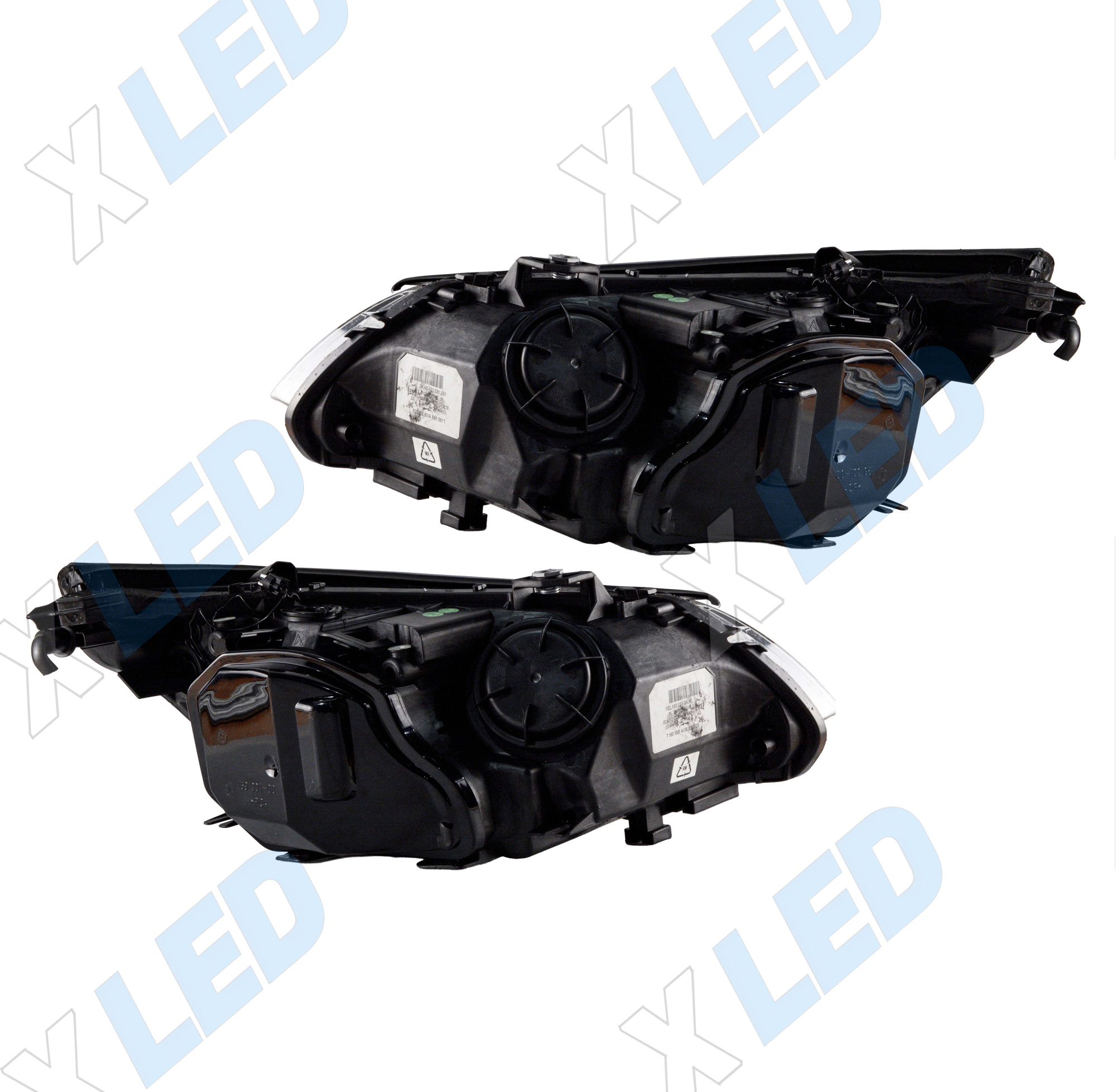 Комплект фар BMW 5 E60 (2003-2009) с bi-led линзами Х6 X-LED, подключение ксенон